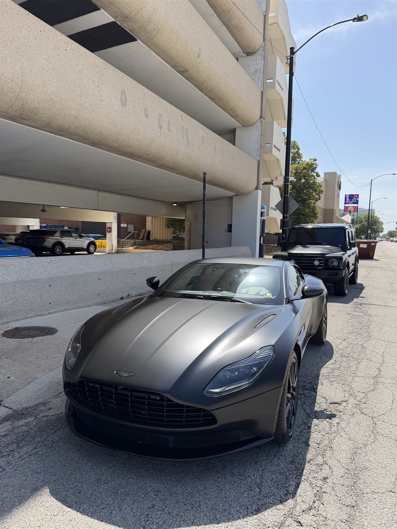 Matte Aston Martin DBX after DetailX mobile care
