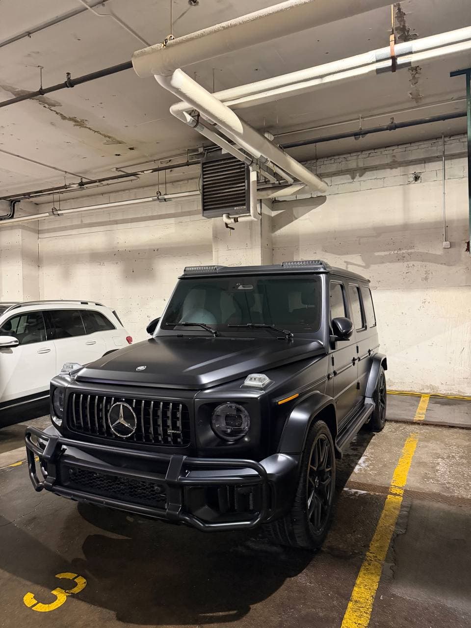 Matte black Mercedes-AMG G-Class after DetailX care