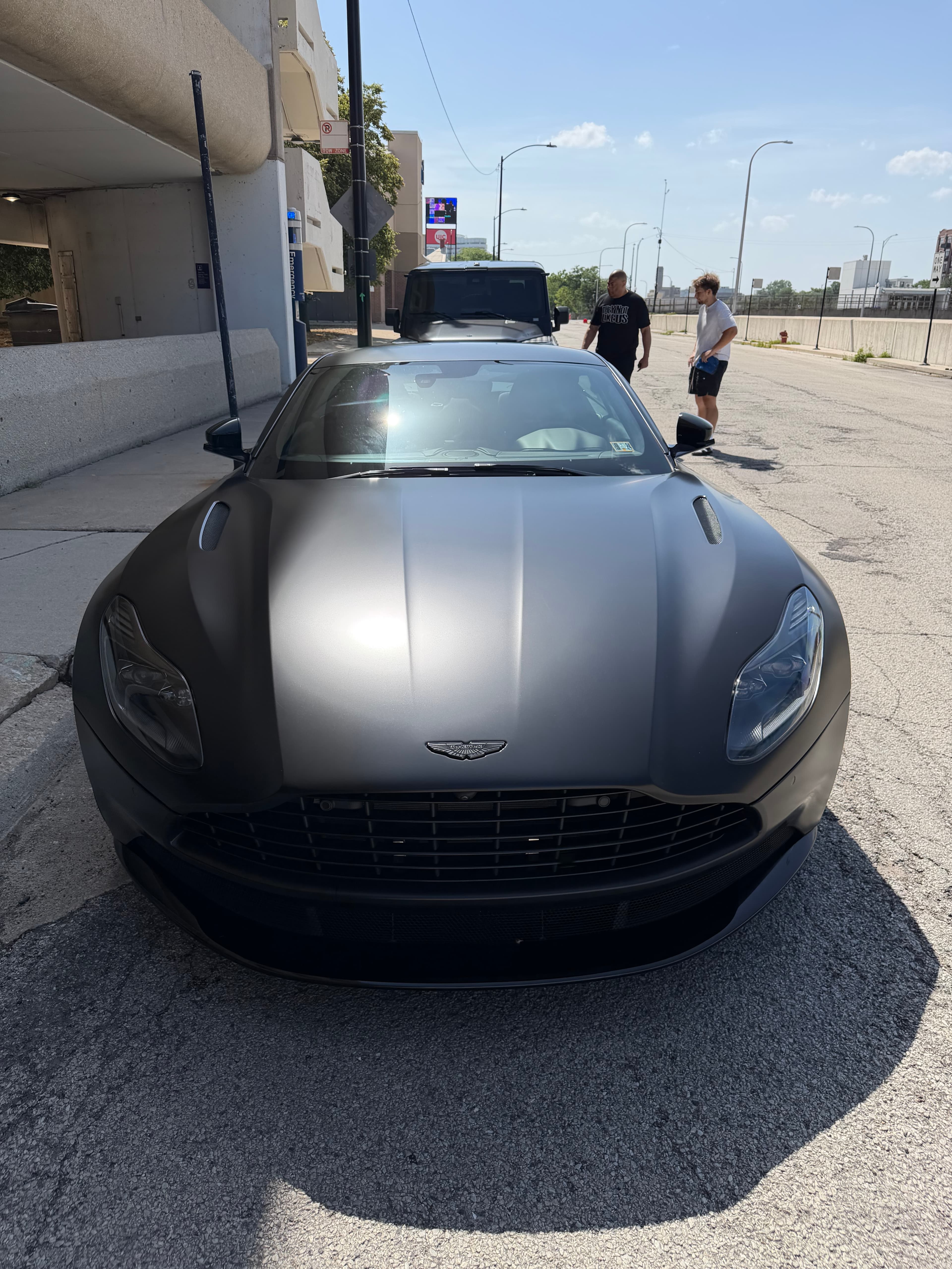 Matte Aston Martin after a DETAILX Chicago detail.