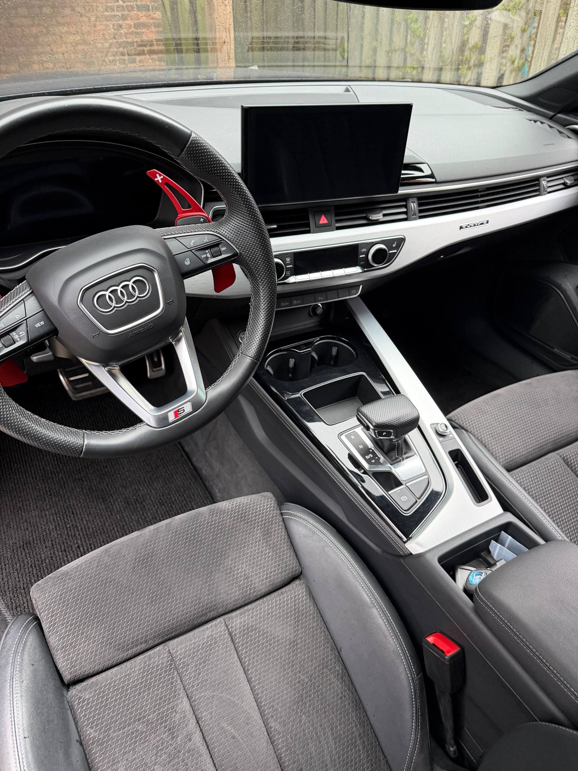 Audi interior after a DETAILX Chicago interior cleaning.